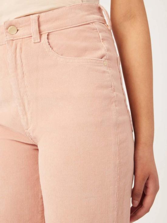  DL 1961 데님 팬츠 Dl 1961 Dl1961 헵번 와이드 레그 하이 라이즈 빈티지 로즈 베일 - DL 1961