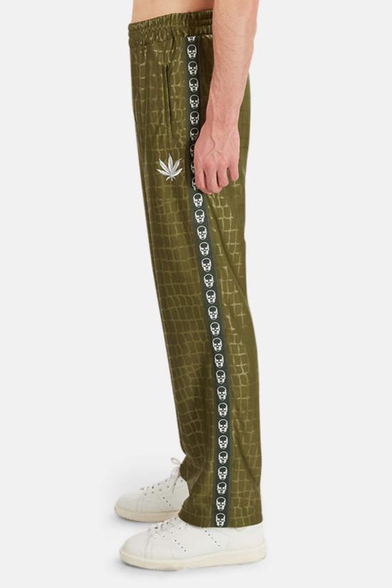  루시앙 팔라피네 스트레이트 팬츠 Lucien Pellat Finet 조깅 팬츠 올리브 악어 - LUCIEN PELLAT-FINET