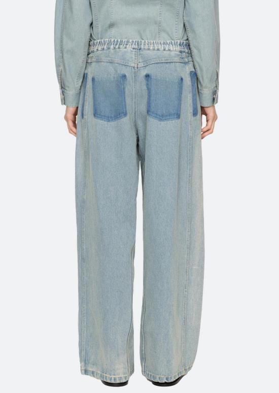  씨뉴욕 데님 팬츠 씨뉴 엘레나 진 라이트 블루 - SEA NY