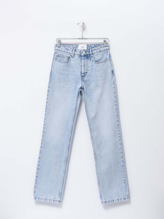  아미 데님 팬츠 스트레이트핏 진 블루 자벨