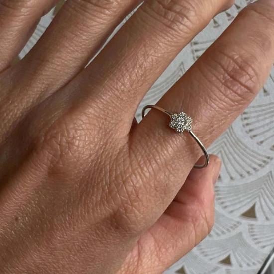  제니 권 디자인스 반지 제니 권 디자인 다이아몬드 데이지 위스퍼 링 14K 옐로우/14K 로즈/14K 화이트