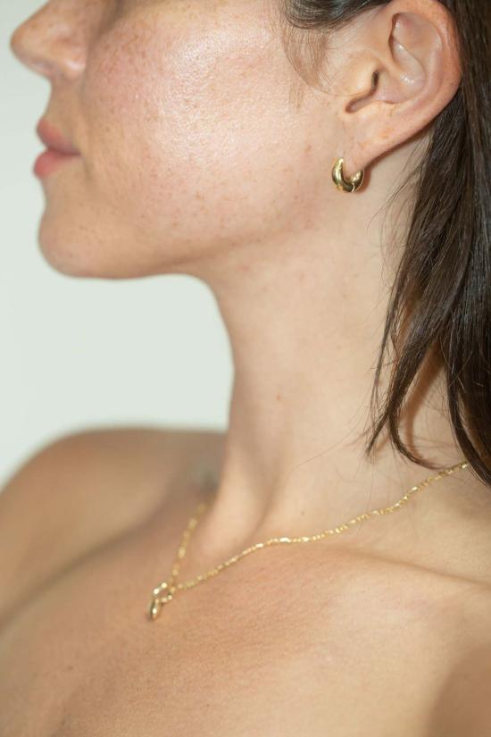  MEUCHNER 이어링 Meuchner 미니 후프  골드 - OTHER BRANDS