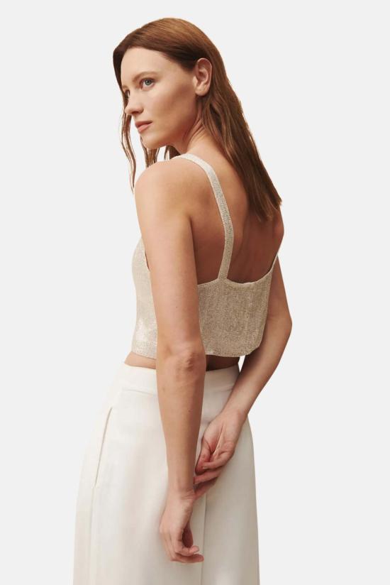  티더블유피 민소매 티셔츠 Twp 조이 탑 실버 - TWP