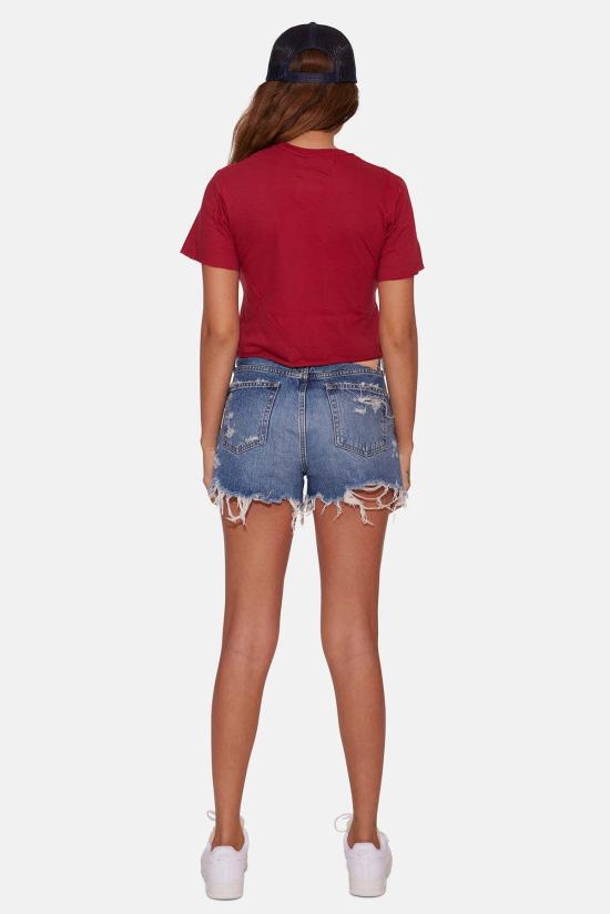  블루&크림 반팔 티셔츠 웰링턴 티 와인 - BLUE&CREAM