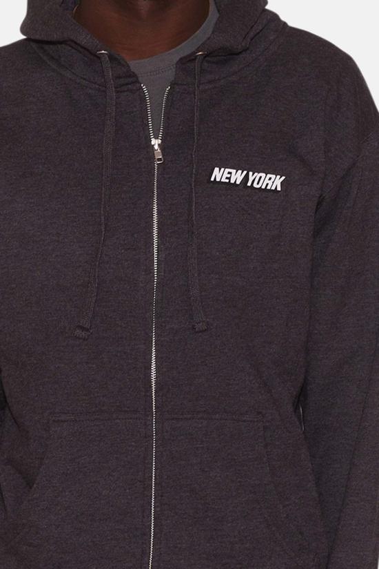  Blue&Cream 자켓 블루&크림 뉴욕 지퍼 후드 숯색 - BLUE&CREAM