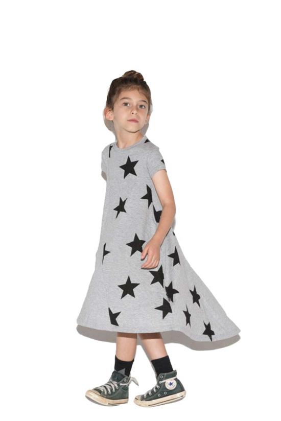  [키즈] 누누누 원피스 키즈  스타 360 드레스 헤더 그레이