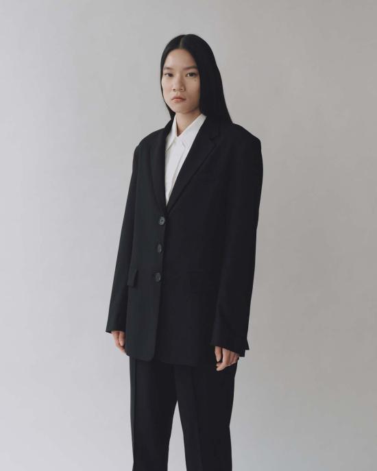  미정박 수트 자켓 박미정 오버사이즈 재킷 블랙 - MIJEONG PARK