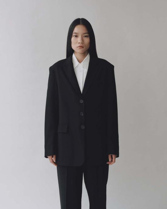  미정박 수트 자켓 미정파크 오버사이즈 재킷 블랙 - MIJEONG PARK