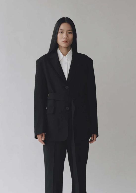  미정박 수트 자켓 미정파크 오버사이즈 재킷 블랙