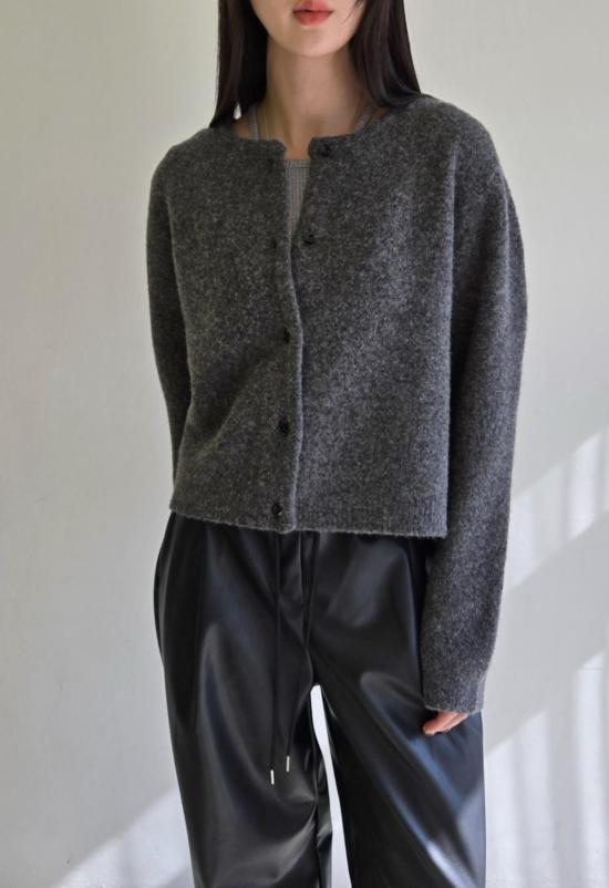  더 엔케이씨 스토어 가디건 NKC 스토어 소프트 울  그레이 - THE NKC STORE