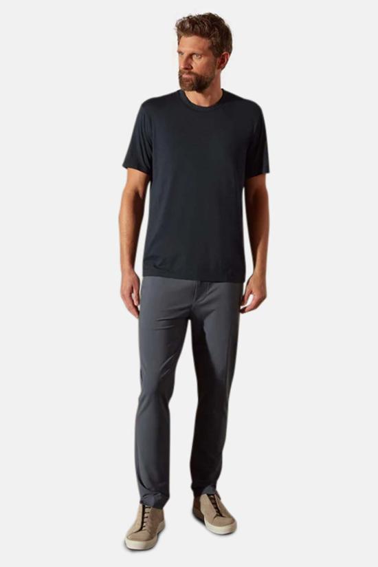  제임스펄스 후드 티셔츠 제임스 퍼스 엘리베이티드 로터스 저지 크루 티셔츠 프랑스 네이비 - JAMES PERSE