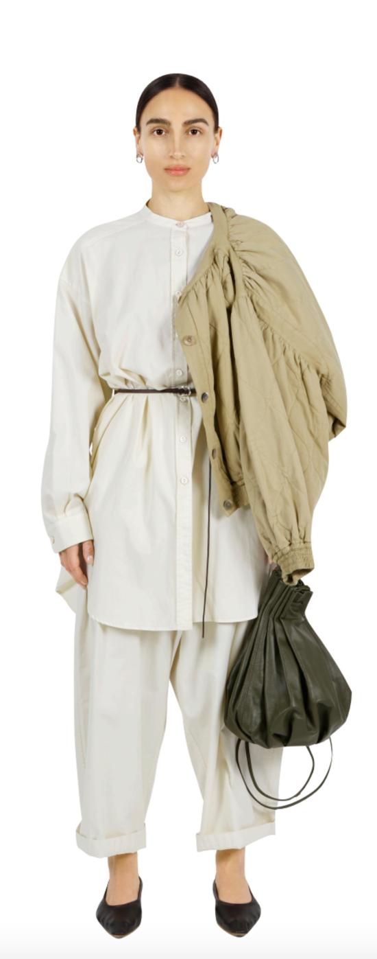  Modern Weaving 숏 원피스 모던 위빙 카프탄 셔츠 드레스 내추럴 - OTHER BRANDS