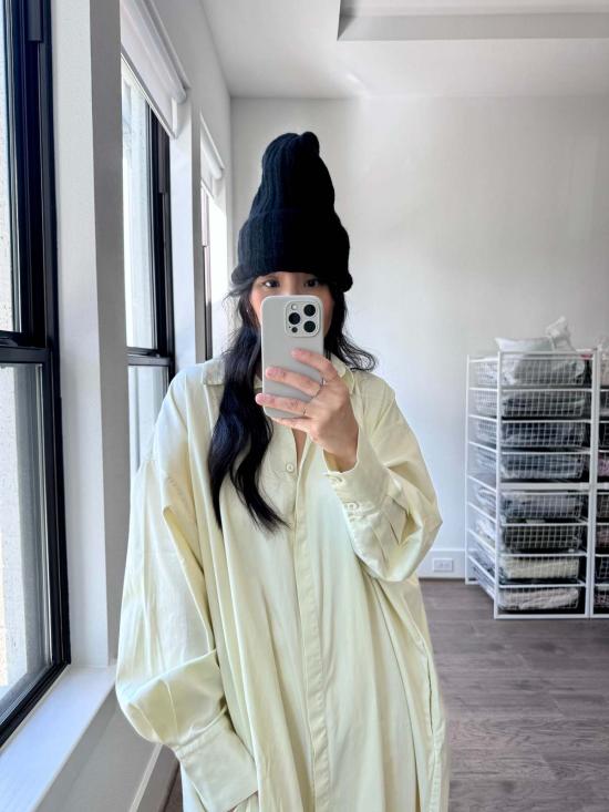  Modern Weaving 숏 원피스 모던 위빙 카프탄 셔츠 드레스 내추럴 - OTHER BRANDS