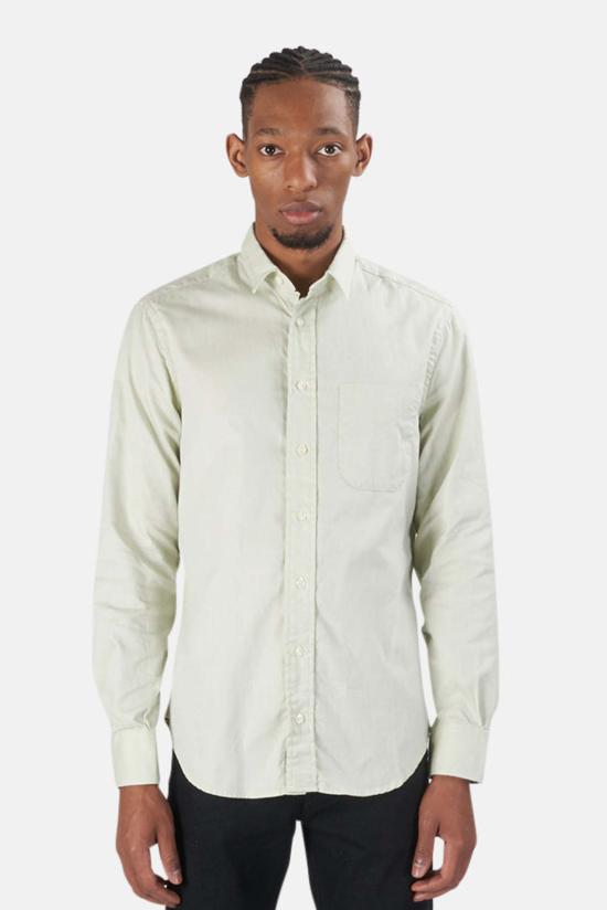  Blue&Cream 긴팔 셔츠 블루&크림 피케  그린