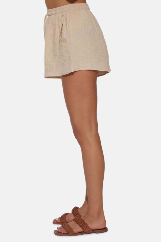  더 타일 클럽 숏팬츠 타일 클럽 아덴 거즈 반바지 내추럴 - THE TILE CLUB