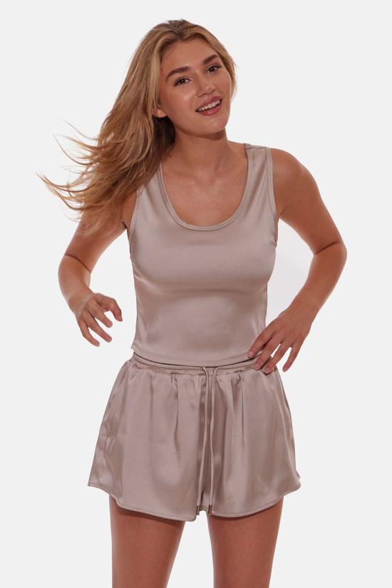  블루&크림 숏팬츠 블루 앤 크림 매기 숏 내추럴 - BLUE&CREAM