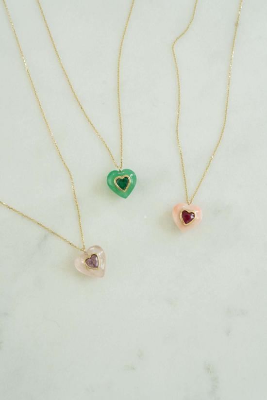  졸리 비쥬 목걸이/팬던트 Jolly Bijou 하트 네크리스