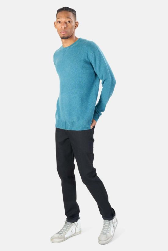  더 타일 클럽 스웨터 타일 클럽 윈슬로 오버사이즈 캐시미어 크루 제이드 - THE TILE CLUB