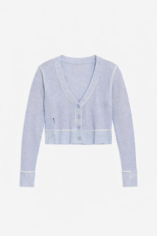  더 타일 클럽 가디건 타일 클럽 미아 슈렁큰 카디건 오션 브리즈