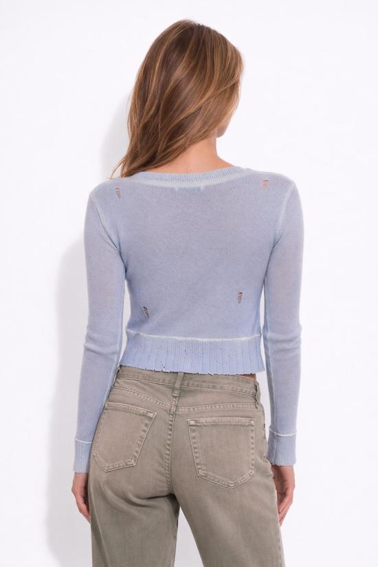  더 타일 클럽 가디건 타일 클럽 미아 슈렁큰 카디건 오션 브리즈 - THE TILE CLUB