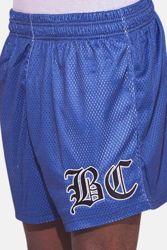  Blue&Cream 반팔 셔츠 블루&크림 Bc 크레스트 메시 숏 네이비 - BLUE&CREAM