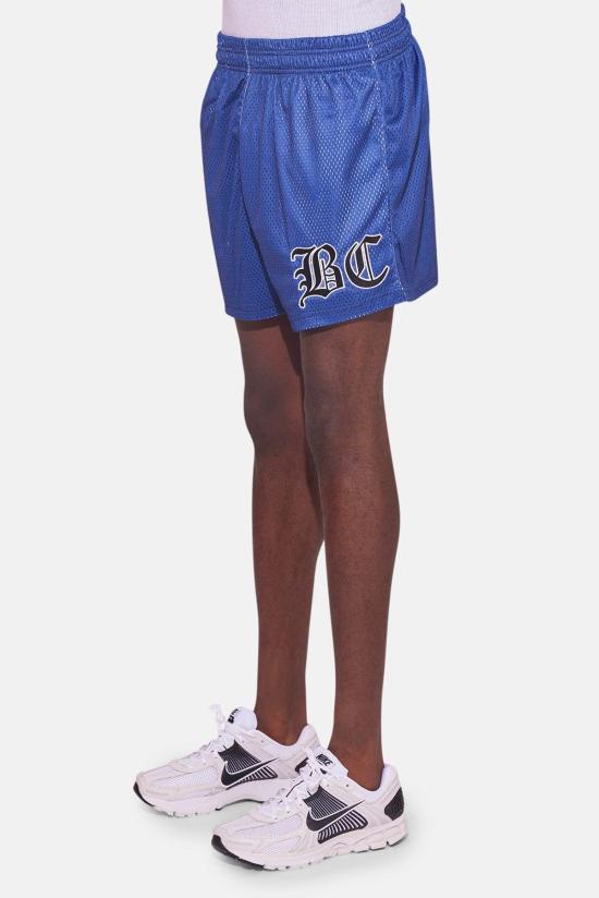  Blue&Cream 반팔 셔츠 블루&크림 Bc 크레스트 메시 숏 네이비 - BLUE&CREAM