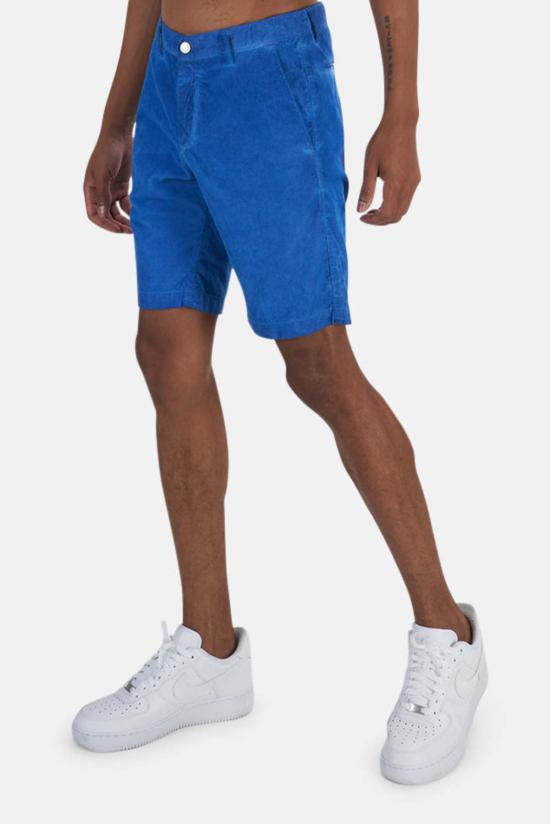  마시모 알바 숏팬츠 벨벳 버뮤다 숏 블루 - MASSIMO ALBA
