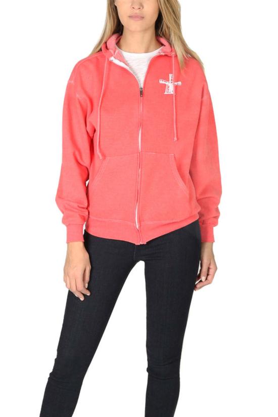  Blue&Cream 후드 티셔츠 블루&크림 Been Here Forever 후드티 레드