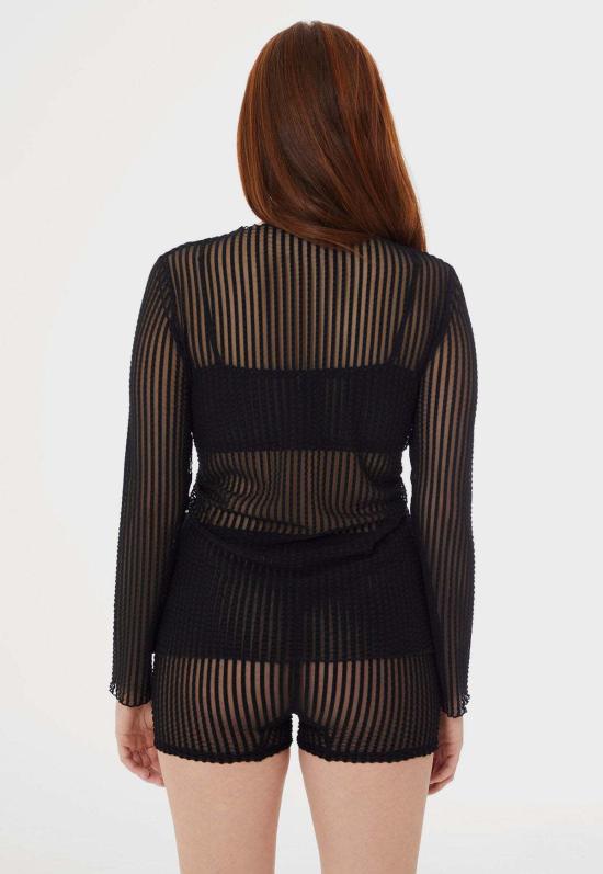  파이드 미 나우 긴팔 티셔츠 지금 나를 찾아줘 Addison Mesh 긴팔 상의 - FIND ME NOW