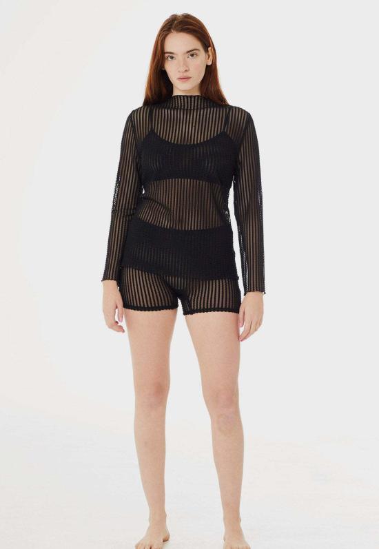  파이드 미 나우 긴팔 티셔츠 지금 나를 찾아줘 Addison Mesh 긴팔 상의 - FIND ME NOW