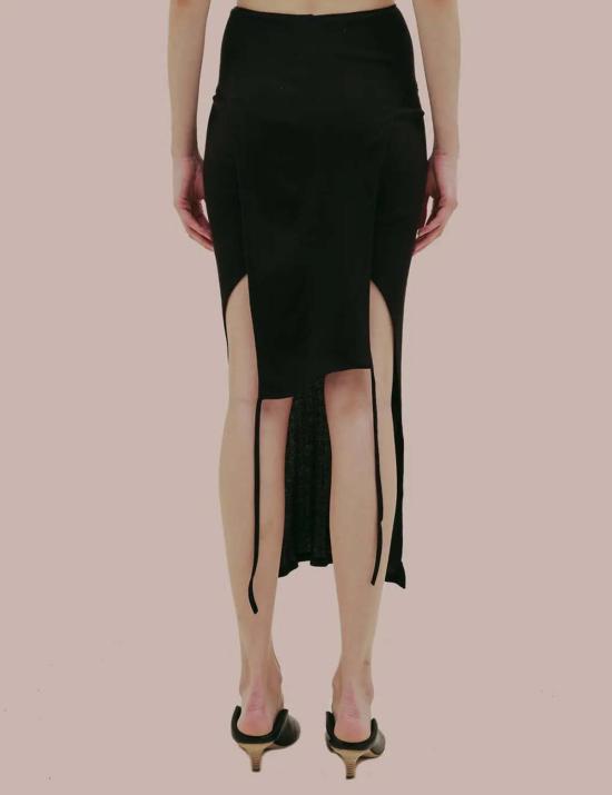  에크하우스 라타 미디 스커트 Eckhaus Latta 플립 스커트 아스팔트 - ECKHAUS LATTA