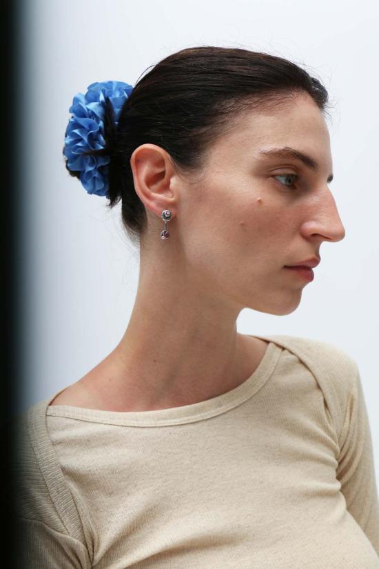  베이스레인지 긴팔 티셔츠 언다이드 디스크 롱슬리브 탑 크림 - BASERANGE