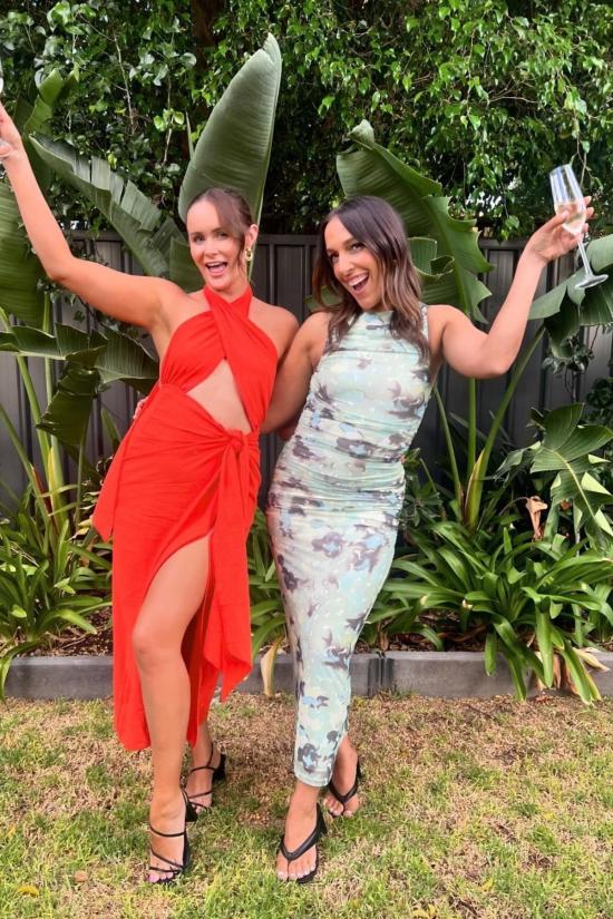  시그니피컨트 아더 롱 원피스 Significant Other Saria 미디 드레스 콘페티 - SIGNIFICANT OTHER