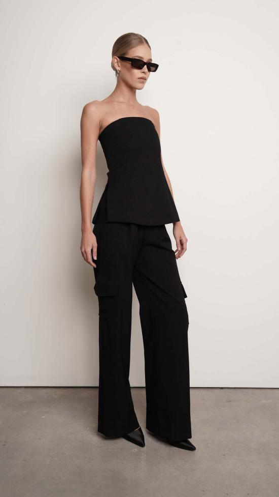  파렌테지 스트레이트 팬츠 파이퍼 팬츠 블랙 - PARENTEZI