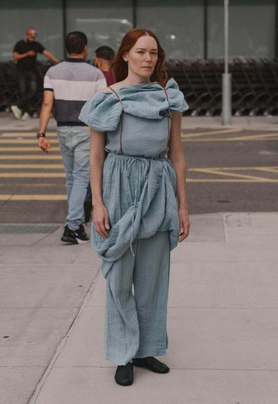  베이스레인지 캐미솔 Baserange Shok 슬립 탑 우시 블루 - BASERANGE