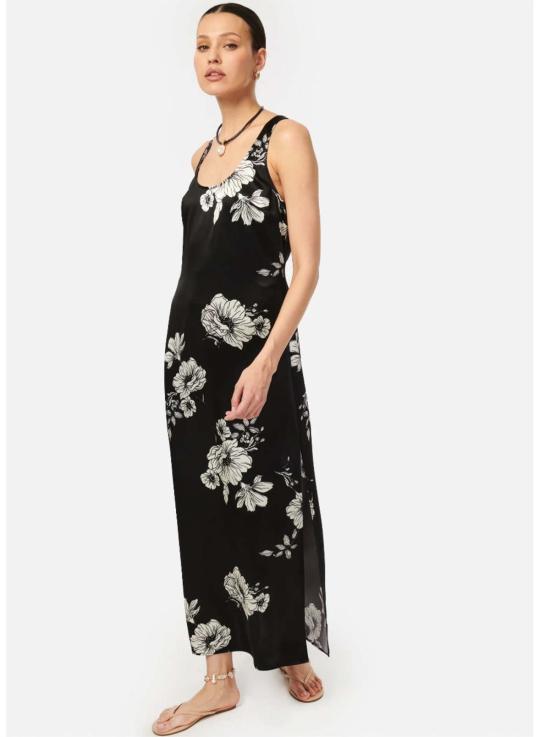  카미 뉴욕 롱 원피스 캐미 NYC 한센 드레스 블랙 본타니컬 - CAMI NYC