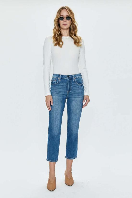  피스톨라 데님 팬츠 먼로 하이라이즈 시가렛 인디오