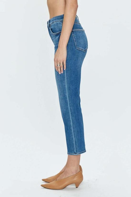  피스톨라 데님 팬츠 먼로 하이라이즈 시가렛 인디오 - PISTOLA