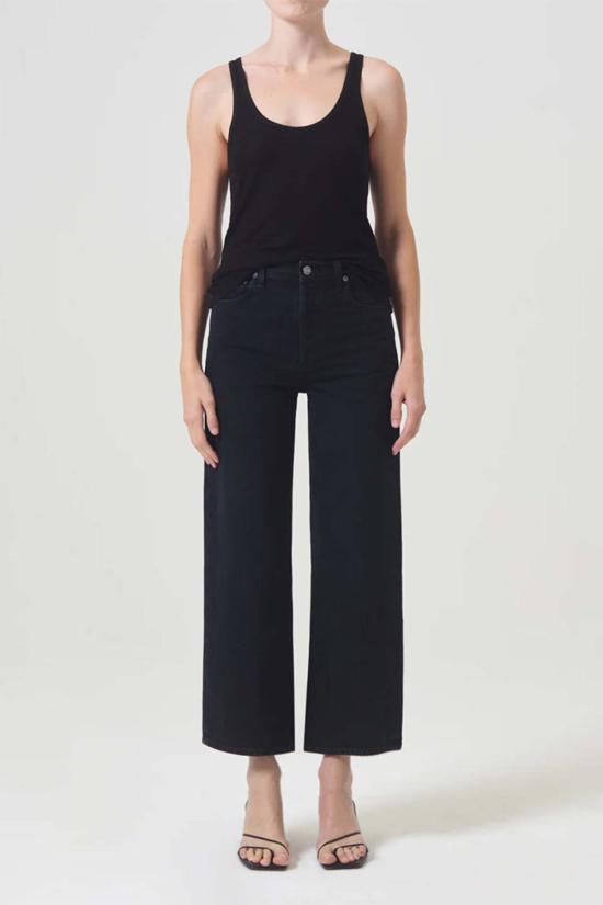  에이골디 데님 팬츠 아골드 렌 하이 라이즈 와이드 레그 스카울