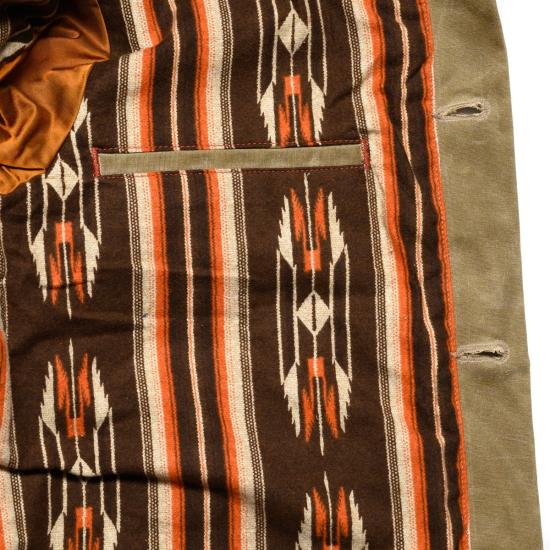  Freenote Cloth 무톤 Rj 1 왁스 캔버스 라이더 재킷 담배색/갈색 내부 - OTHER BRANDS