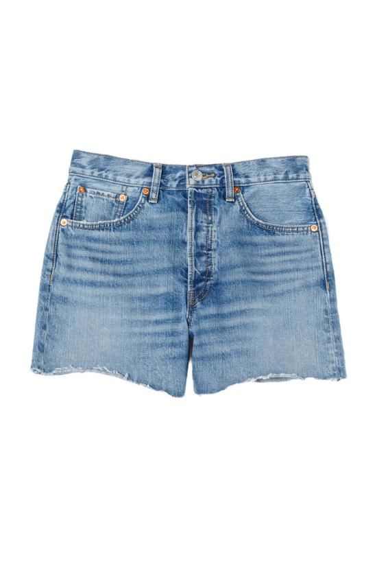  리던 데님 숏팬츠 Re/Done 90년대 로우 슬렁 숏 라고