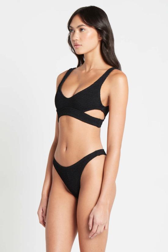  본드아이 비키니 수영복 니노크롭 에코블랙 - BOND EYE