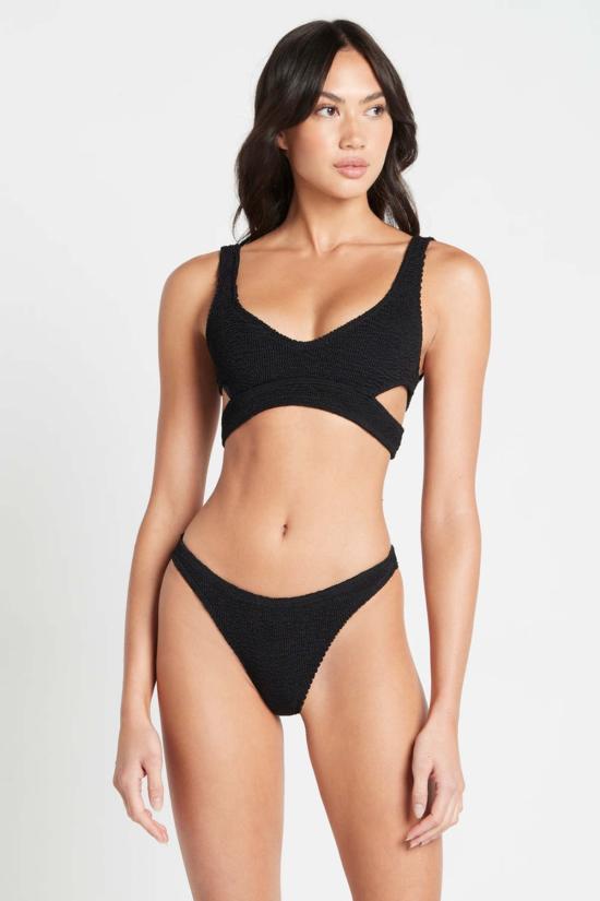  본드아이 비키니 수영복 니노크롭 에코블랙