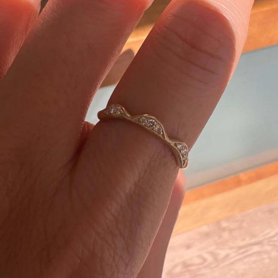  제니 권 디자인스 반지 제니 권 디자인 다이아몬드 크레스트 링 - JENNIE KWON DESIGNS