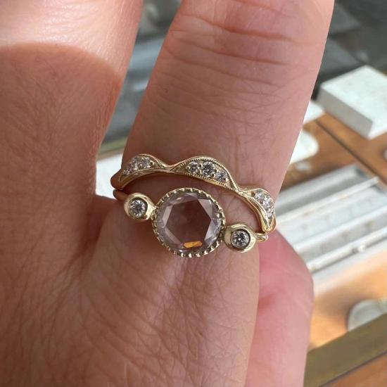  제니 권 디자인스 반지 제니 권 디자인 다이아몬드 크레스트 링 - JENNIE KWON DESIGNS