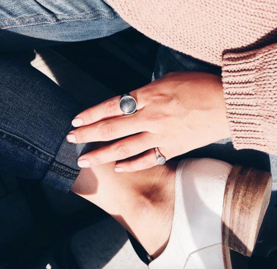  타린 토마스 반지 아서 링 10k 옐로우/로즈/화이트 골드/스털링 실버 - TARIN THOMAS