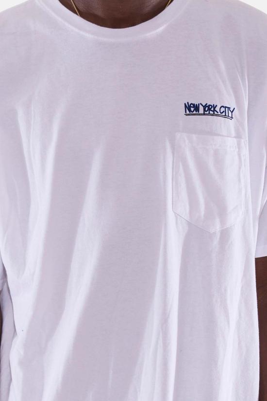  블루&크림 반팔 티셔츠 BNCMSP23 03 WHITE - BLUE&CREAM