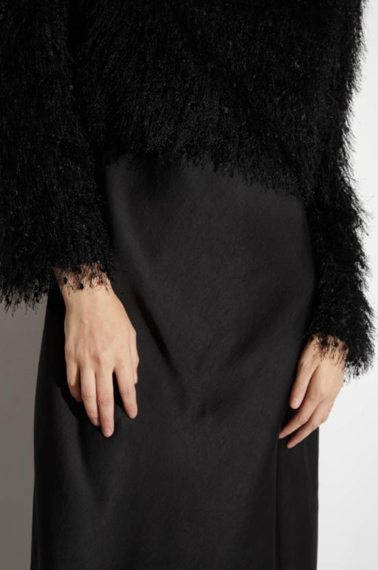  세인트 아트 롱 원피스 헤일리 슬립 드레스 블랙 - SAINT ART