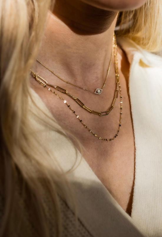  더 엔케이씨 스토어 목걸이/팬던트 Ss Jewelry 오팔 이블 아이 네크리스