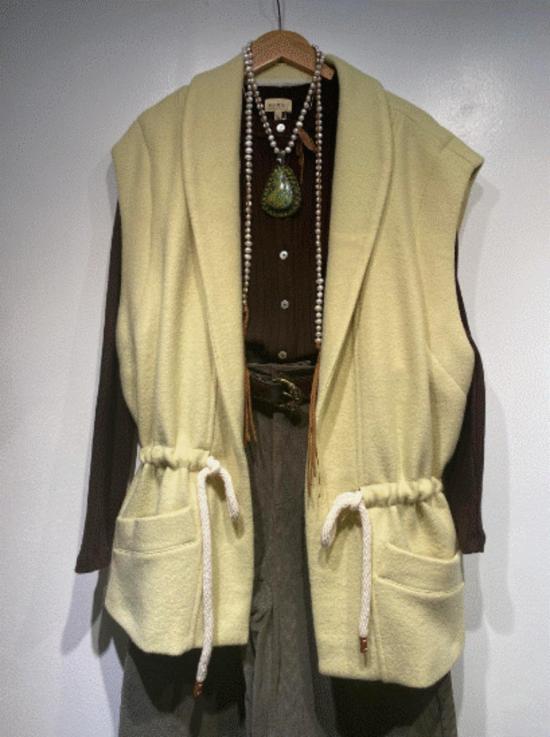  알리지 베스트 알리시 울 기모노 진저 - ALYSI